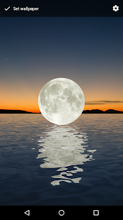 Moon Over Water Live Wallpaper Ekran görüntüsü