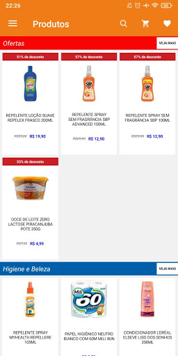 Android application Supermercado Morelli screenshort