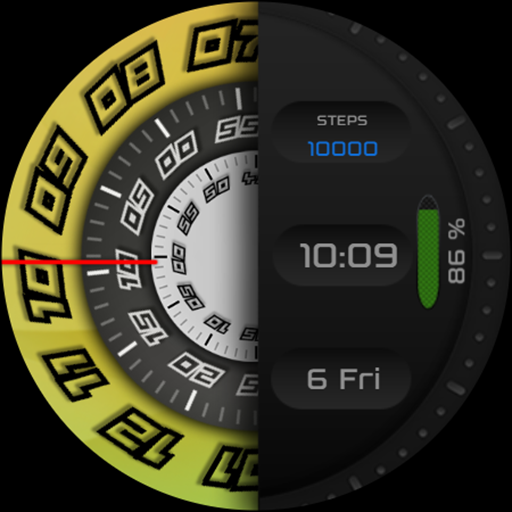 [SSP] Black Dial Watch Face Latest Icon