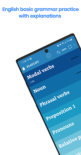Screenshot of English Grammar Practice