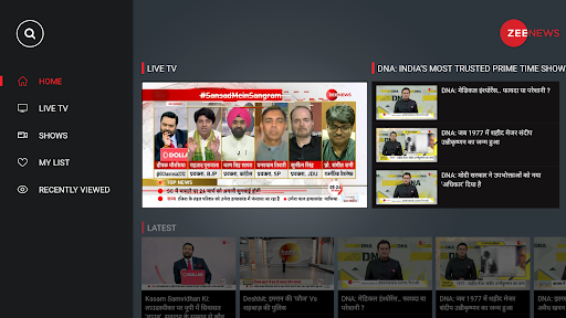 Zee News Live TV, Latest News Screenshot 3 - AppWisp.com