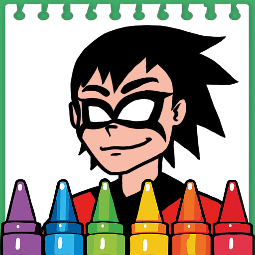 Teen Coloring Book Titans Hero logo