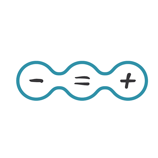 MOINS EGAL PLUS logo
