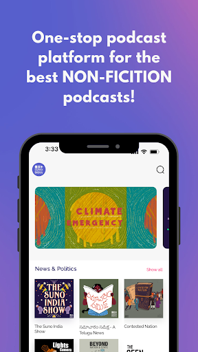Android application Suno India: Nonfiction podcast screenshort
