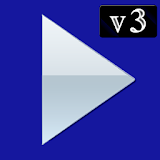 Poweramp v3 skin blue light icon