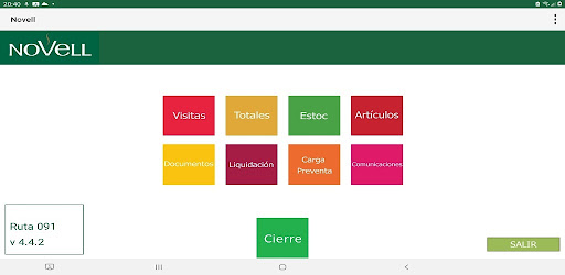 Android application Cafès Novell 4.0 screenshort