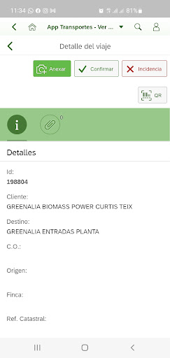 Greenalia Transportistas Screen 3