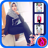 Hijab Jeans Fashion Photo icon