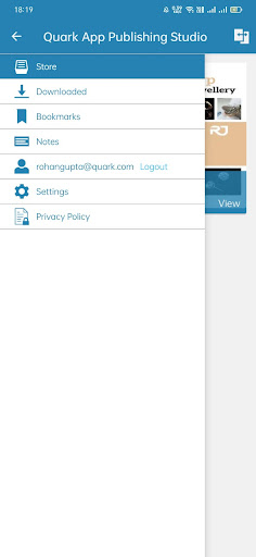Quark App Publishing Studio Screen 3