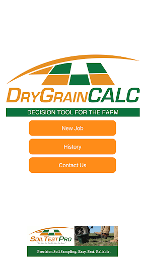 Android application Dry Grain Calculator screenshort