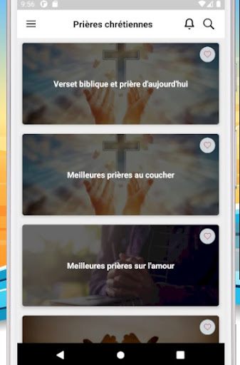 Android application Prières Chrétiennes-Puissantes screenshort