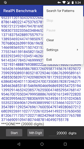 Real Pi Benchmark Screen 3