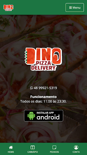 Android application Dino Pizza Delivery screenshort