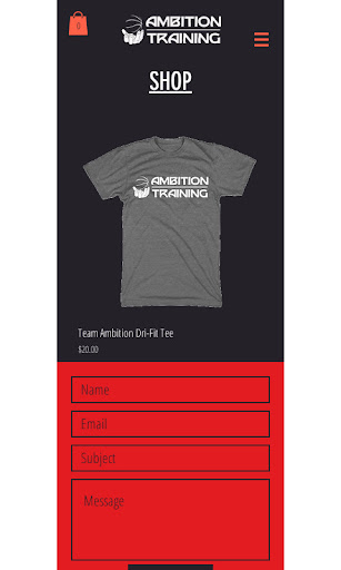 Team Ambition Training Screen 2