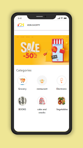 Android application VDN Shoppy screenshort