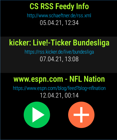 Android application CS RSS Feedy FULL screenshort