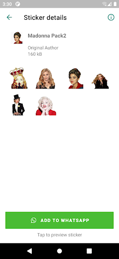 Madonna Stickers Screen 3
