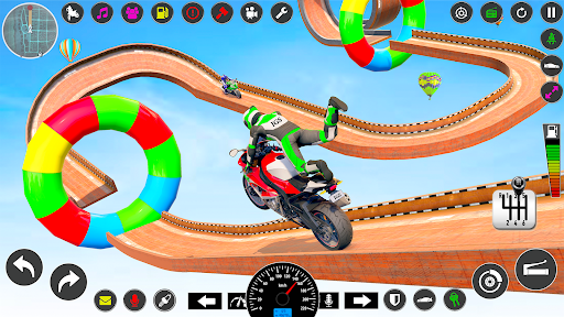 Mega Ramp Bike Stunt Games 3D Screen 2