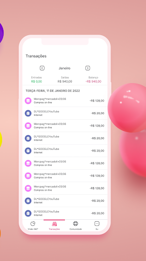 Ivvy, gestão financeira Screen 3