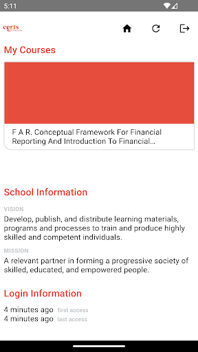 CERTS Accountancy Tutorial Screen 2
