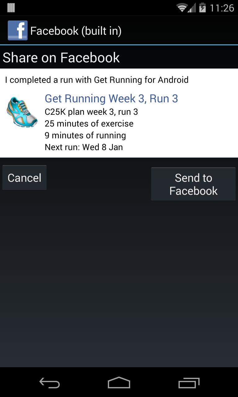 Android application Get Running screenshort