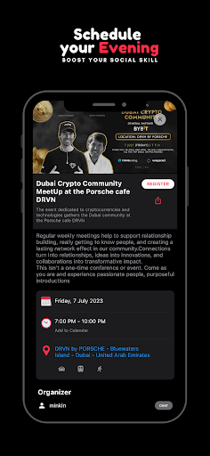 dotmeet - Events calendar Screen 2