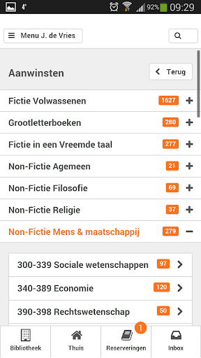 Bibliotheek Wise Screen 3