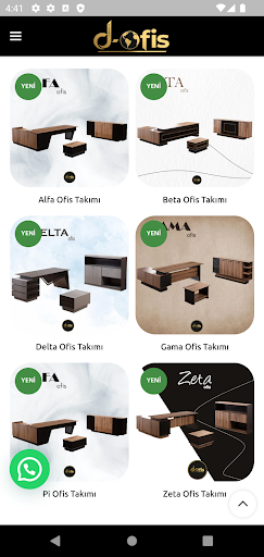 Android application D Ofis screenshort