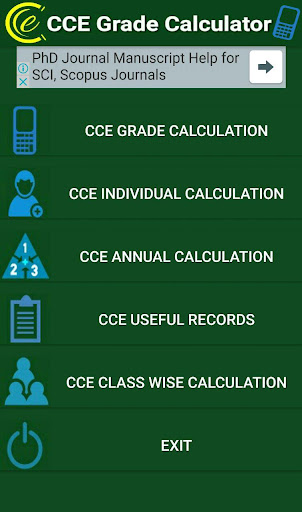 Android application CCE Grade Calculator Pro screenshort