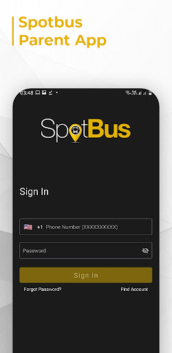 Android application Spotbus Parent screenshort