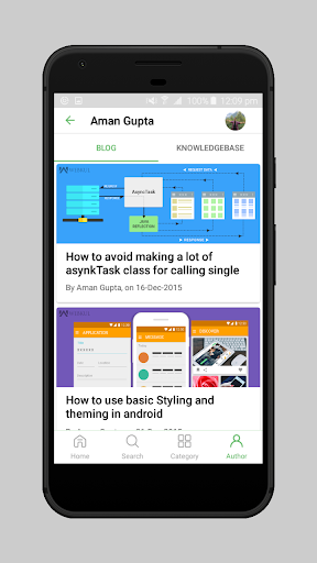 Screenshot of WordPress Blog App Builder
