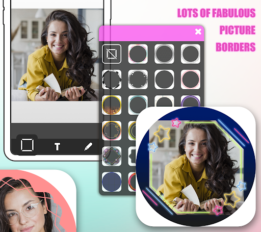 Android application Profile Picture Round Borders screenshort