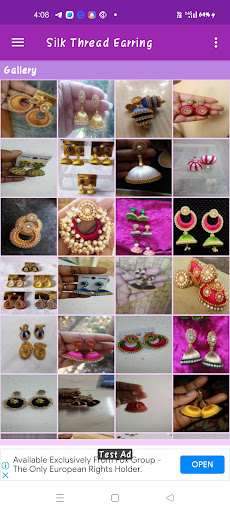 Silk Thread Earring Gallery Screen 2