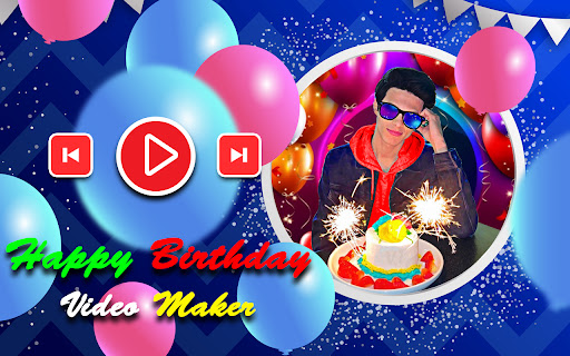 Android application Happy birthday video maker screenshort