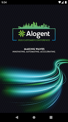 Android application Alogent Customer Conference screenshort