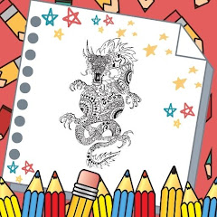 Dragon Mandala Coloring Game icon