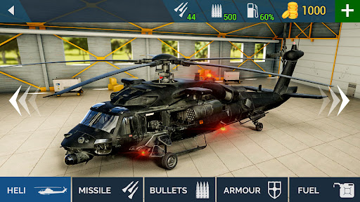 Android application Gunship Heli War - Simulator screenshort