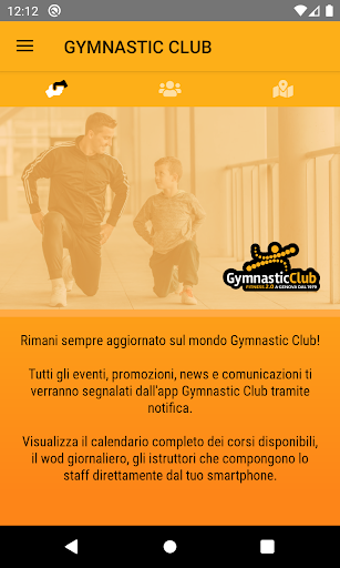 Android application Gymnastic Club screenshort