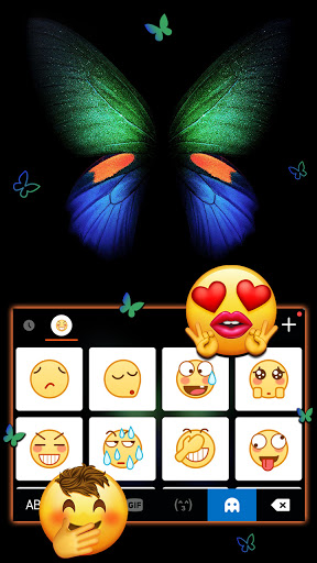 Neon Glow Butterfly Keyboard B Screen 3