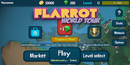 Android application Flarrot - World Tour screenshort