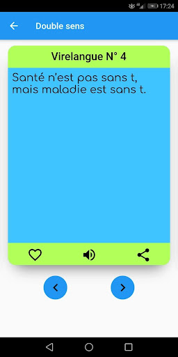 Jeu de mots - Virelangues en f