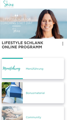 Shinecoaching App Screen 3