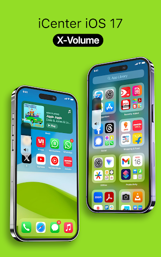 Android application iCenter iOS 17: X - Volume screenshort