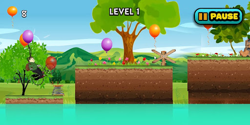 Jumping Balloons Bicycle Screen 2