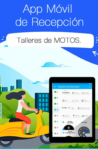 Android application Taller Motos screenshort