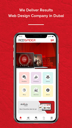 Android application RedSpider Portfolio screenshort