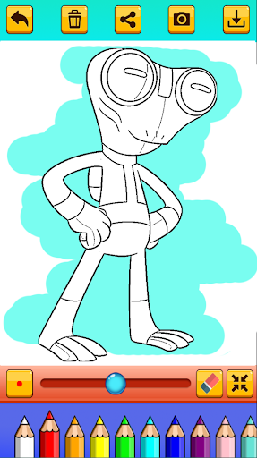 Alien Ben Coloring Pages For Kids
