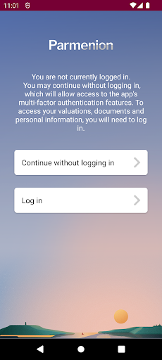 Android application Parmenion screenshort