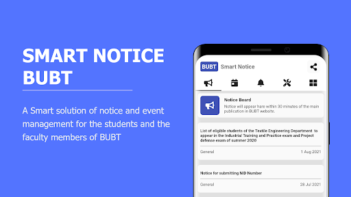 Android application BUBT Smart Notice screenshort