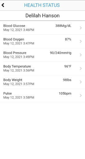Independa Caregiver Screen 3